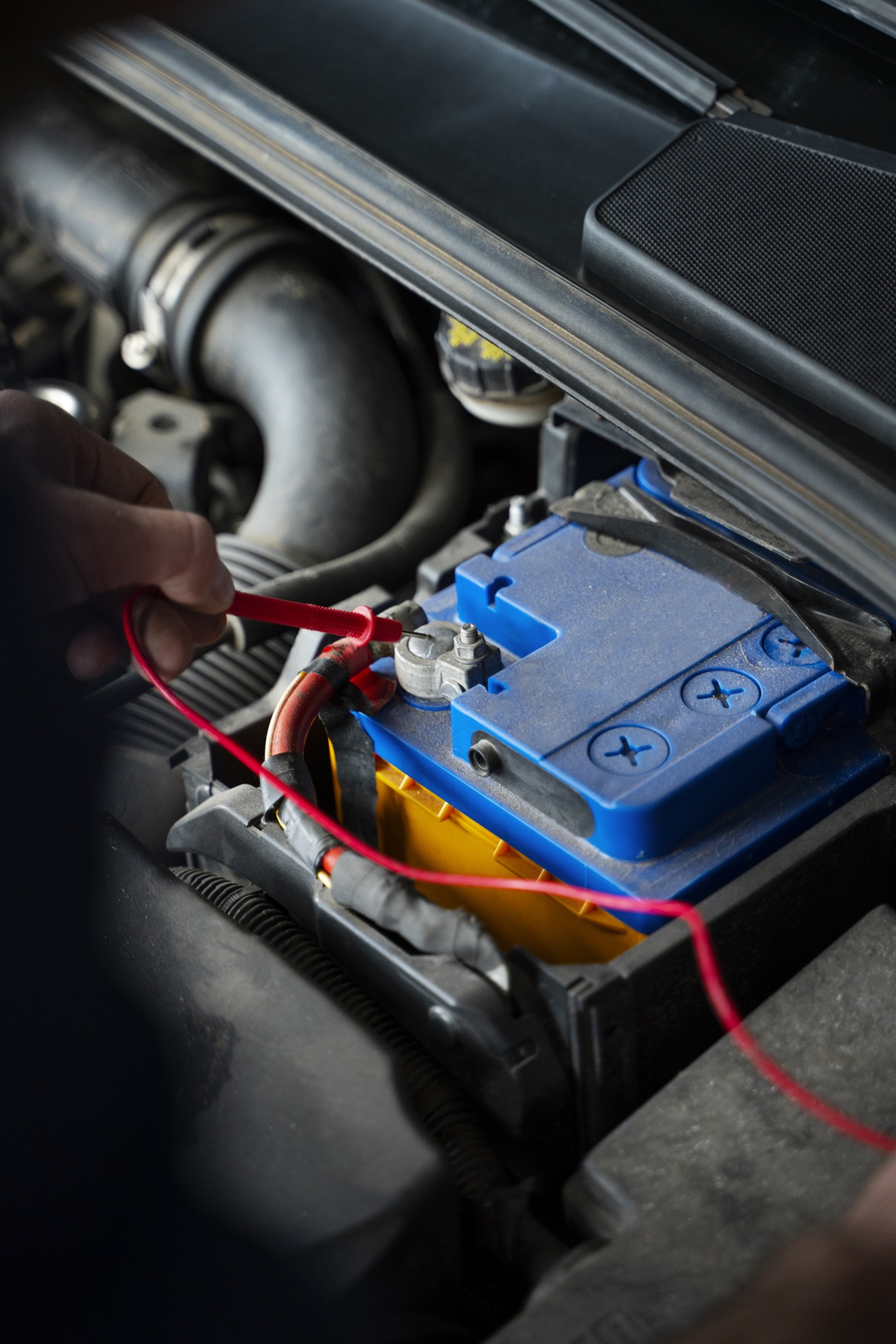 close up car engine repair shop